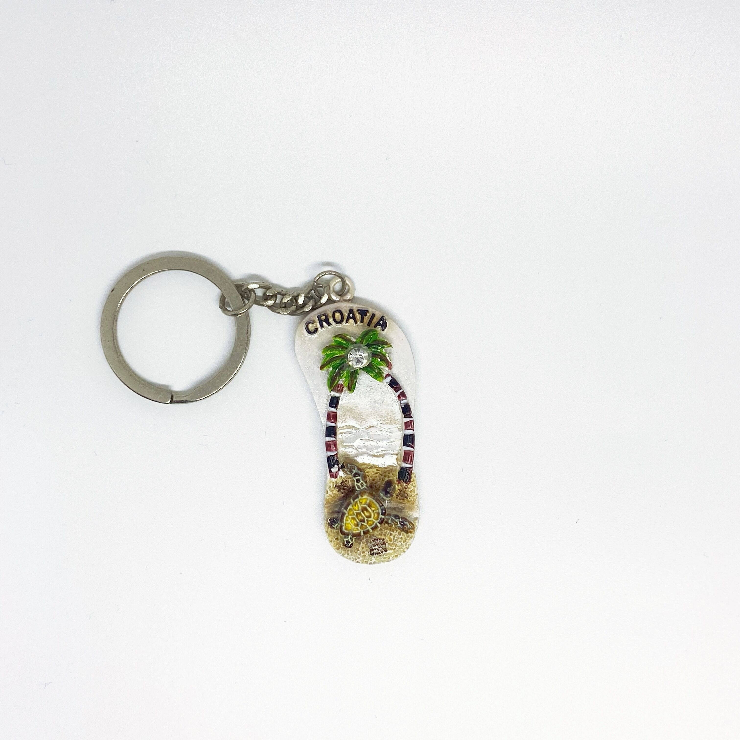 YIWU BaiWen Manufacturers  promotional gift  customized logo beach turtle  souvenir   3D  keychain   tourist gift