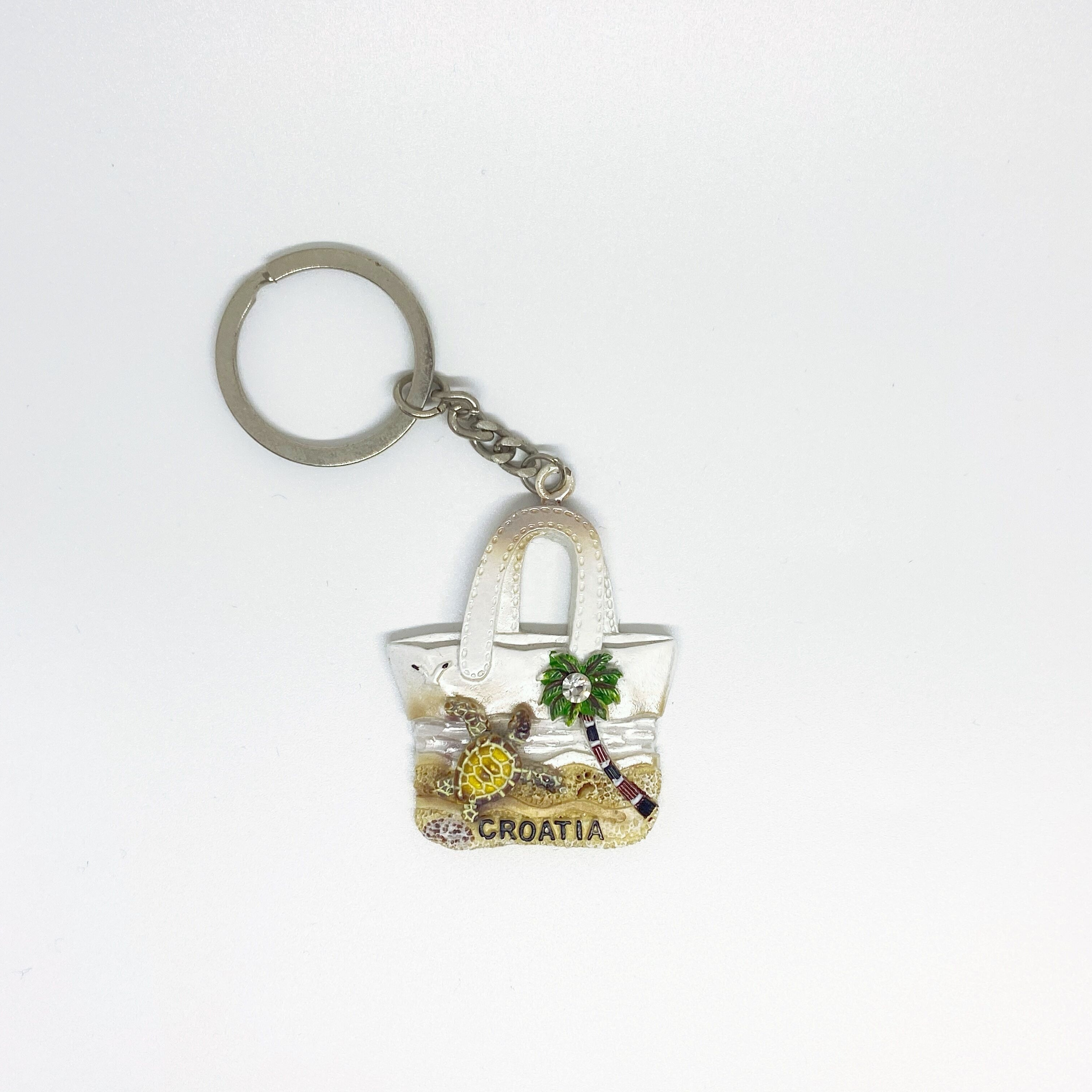 YIWU BaiWen Manufacturers  promotional gift  customized logo beach turtle  souvenir   3D  keychain   tourist gift