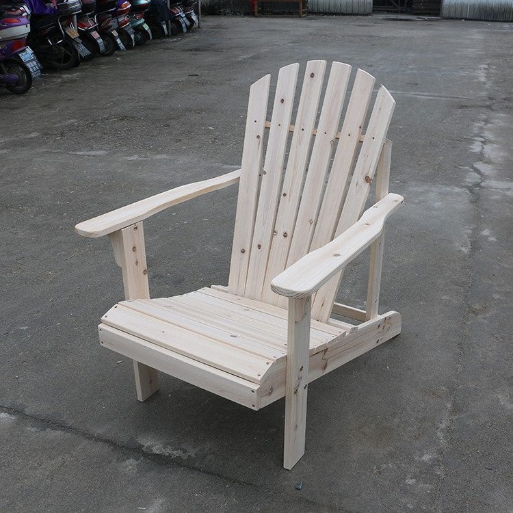 Classic Style Simple Retro Outdoor Leisure Wooden Beach Chair