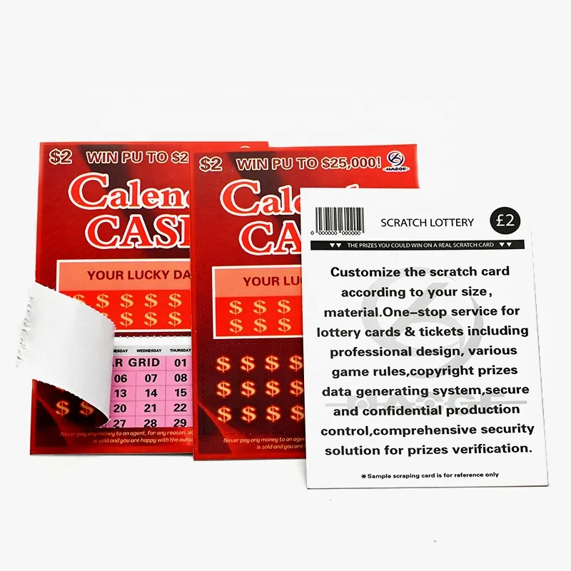 CMYK Customized Lottery Ticket Card One Window Pull Tabs Gambling Ticket Scratch Card Ticket Card