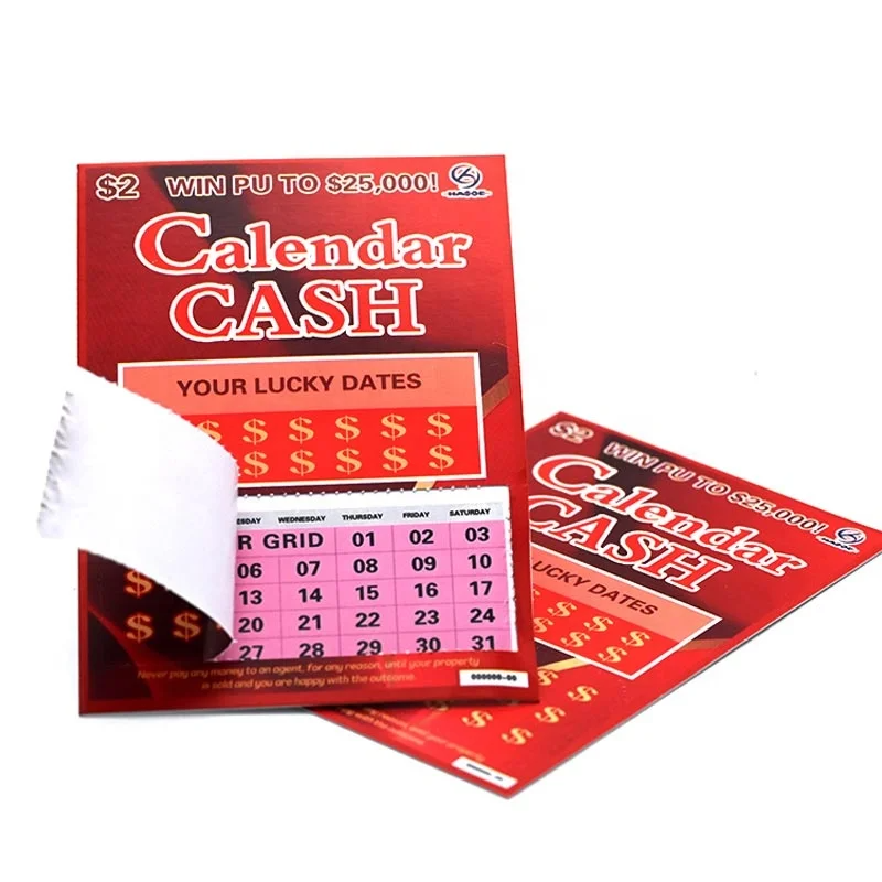 CMYK Customized Lottery Ticket Card One Window Pull Tabs Gambling Ticket Scratch Card Ticket Card