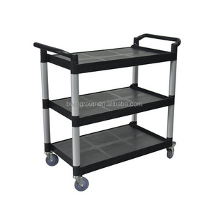 Commercial Hotel Restaurant Kitchen Equipment Third Floor Dining Cart 3 Tier Plastic Service Cart Food Trolley