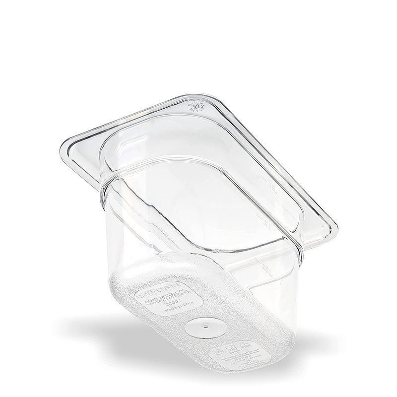 Restaurant Kitchenware catering Clear Plastic Polycarbonate PC Gastronorm Container Food Pan 1/9 GN Pan