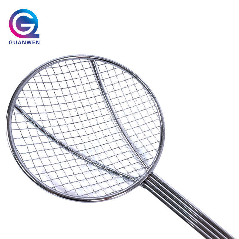 Kitchen Utensils 19 Inch Multi Function Round Shape Stainless Steel Mesh Skimmer Strainer Filter