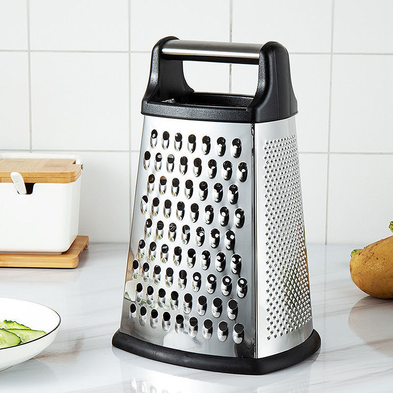 Multipurpose Kitchen 4 In 1 4-Sided Stainless Steel Box Grater Vegetable Zester Grater