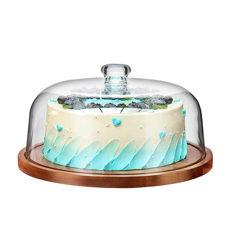 Wholesale Glass Cover/ Dustproof Glass Cover Try Eating Plate Glass Cake Dome