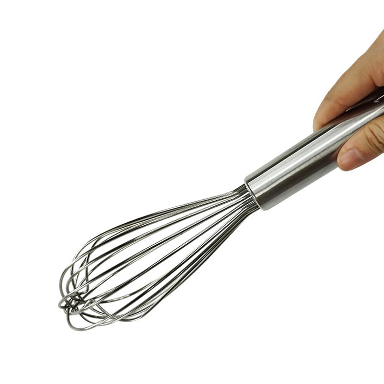 Baking Tools Hand Push Whisk Stainless Steel Wire Hand Power Whisk Egg Beater Manual Cream Mixer