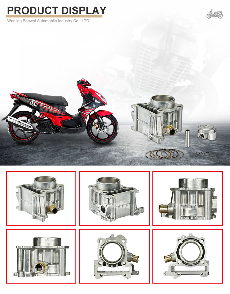 5PO NOUVO LX 54mm 135cc High Quality Motorcycle Assembly Engine Cylinder block piston kits for YAMAHA