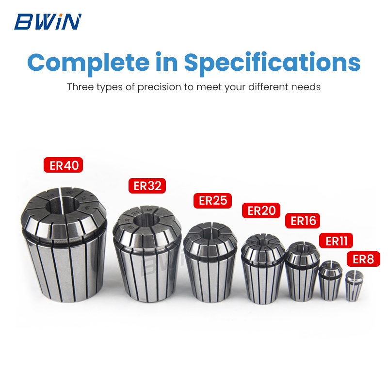 BWIN High quality ER40 ER25 ER11 ER32 spindle ER16  ER20 Collet Set CNC Machine Tools Accessories for milling machine