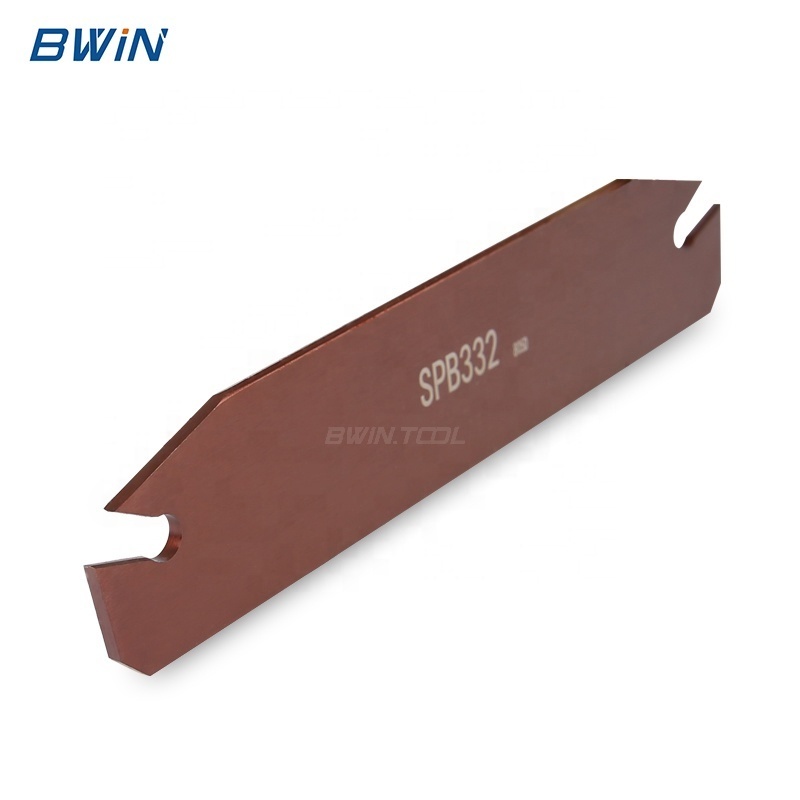 BWIN cut off blade holder SPB326 332 cnc lathe tool grooving parting cutting insert cast iron