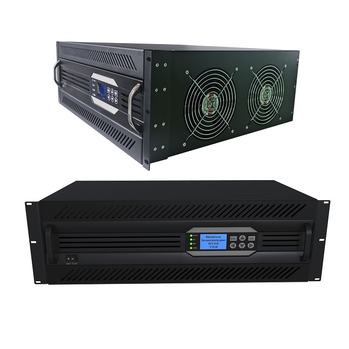 10KVA Large Power Dc Inverter Ac Rack Mount Pure Sine Wave Inverter 220VDC To 220VAC 6000 Watt Inverter