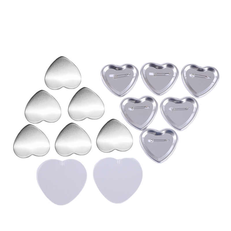 53*57MM heart badge button maker  button badge blank raw material