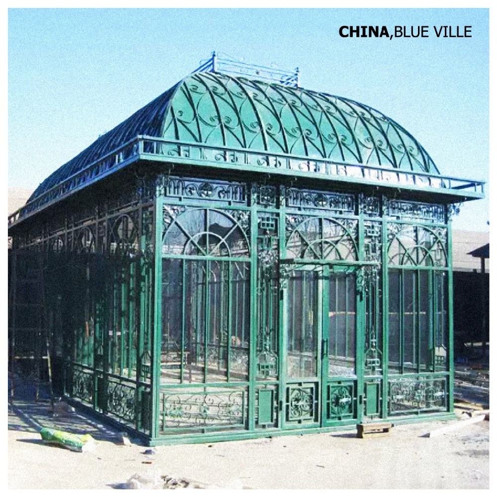 iron gazebo/cast iron gazebo/outdoor antique wrought iron gazebo IGA-01