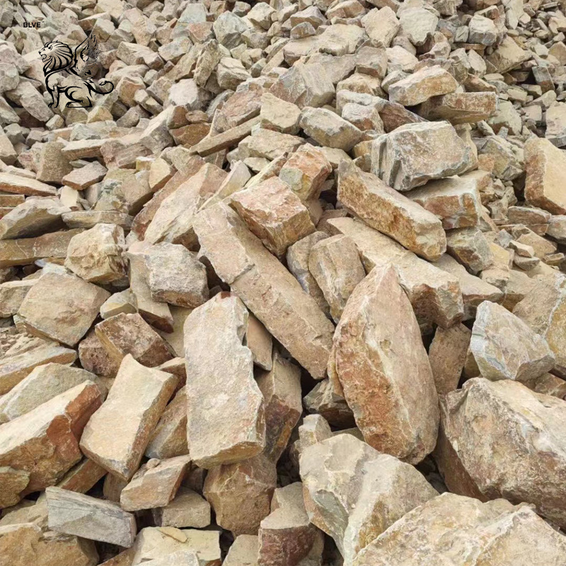 BLVE Outdoor Design Natural Quartzite Dry Stack Culture Stone Wall Cladding Exterior Stone Veneer