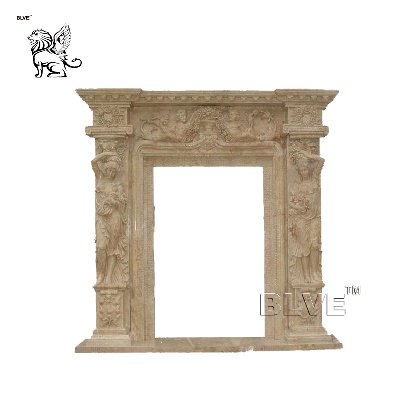 BLVE Custom Modern New Design Indoor Home Decoration Natural Stone Life Size Antique Luxury Marble Door Frame