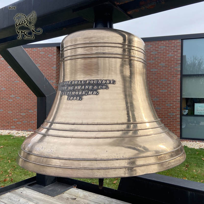 BLVE Large Casting Bronze Church Bell Metal Brass Antique Temple Bell for sale