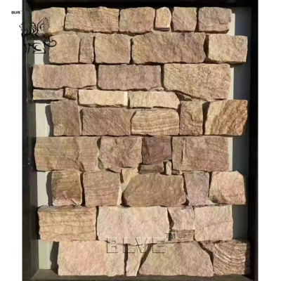 BLVE Outdoor Hotel Exterior Decoration Natural Stone Wall Veneer Tile Slate Villa Building Marble Culture Stone