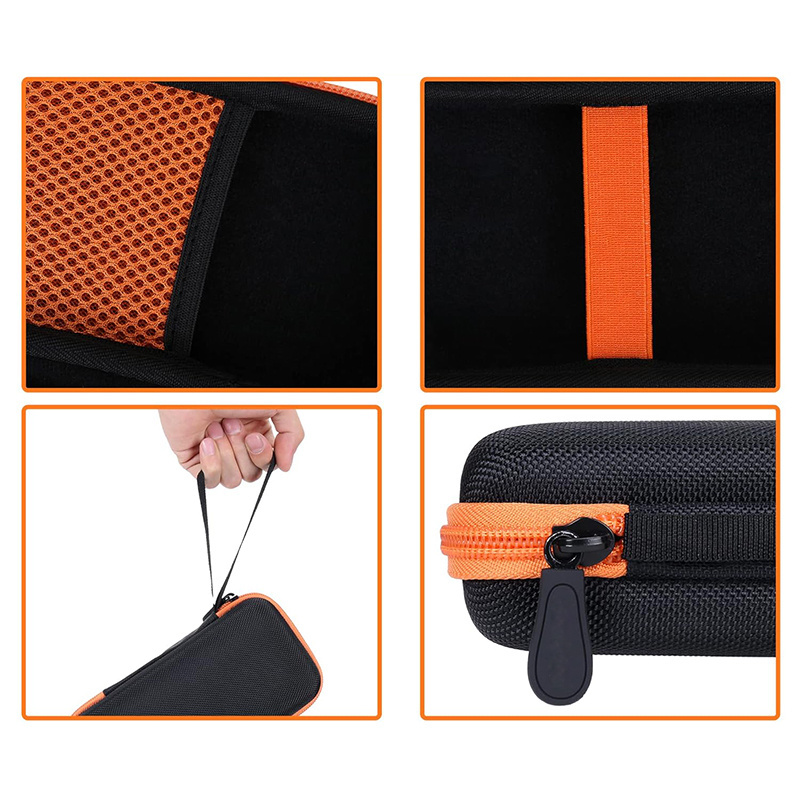 Zipper lock bag Hard Carrying Case Compatible with Solar Power Bank Qi Charger 10,000mAh