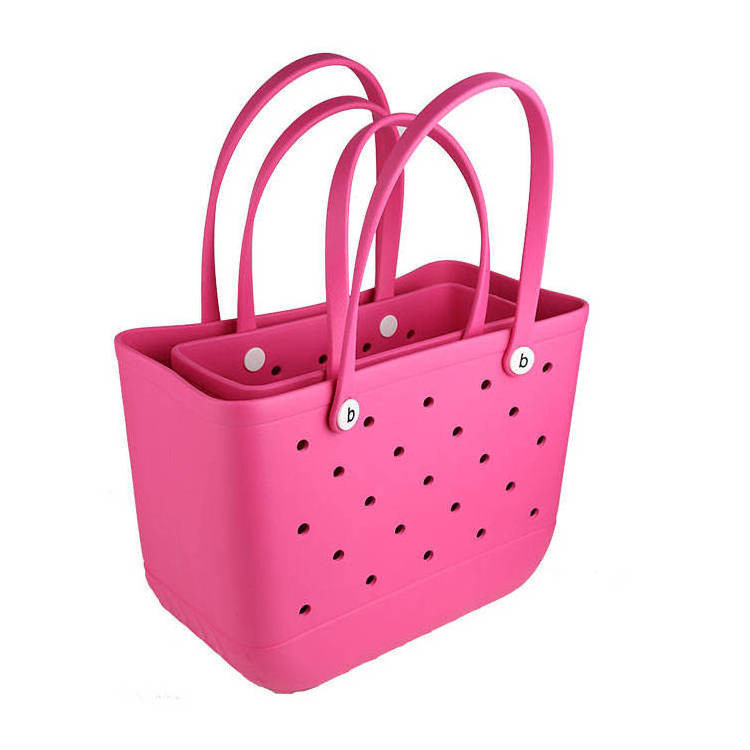 Women Beach Waterproof Tote Bags Custom Summer Rubber Totes Large Fashion Eva Bag