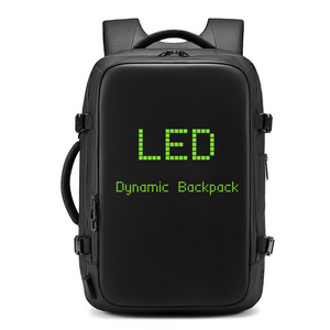 Professional travel shoulder bag large capacity waterproof outdoor customizable LED screen business men's backpacks