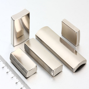 N35-N52 Segment Neodymium M H SH UH Permanent NdFeB Arc Tile Segment Motor Generator Magnet Fan Shaped Magnet