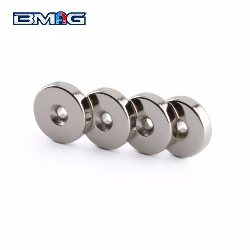 Nickel Coating Custom Shape N42 Countersunk Hole Size Magnet Neodymium Channel Magnet