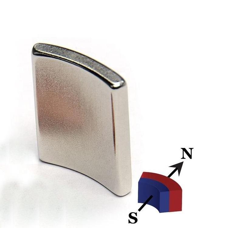 N35-N52 Segment Neodymium M H SH UH Permanent NdFeB Arc Tile Segment Motor Generator Magnet Fan Shaped Magnet