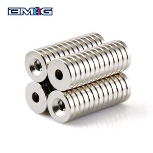 Nickel Coating Custom Shape N42 Countersunk Hole Size Magnet Neodymium Channel Magnet