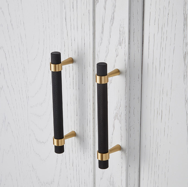 Solid Black Brass Cabinet Pulls 5