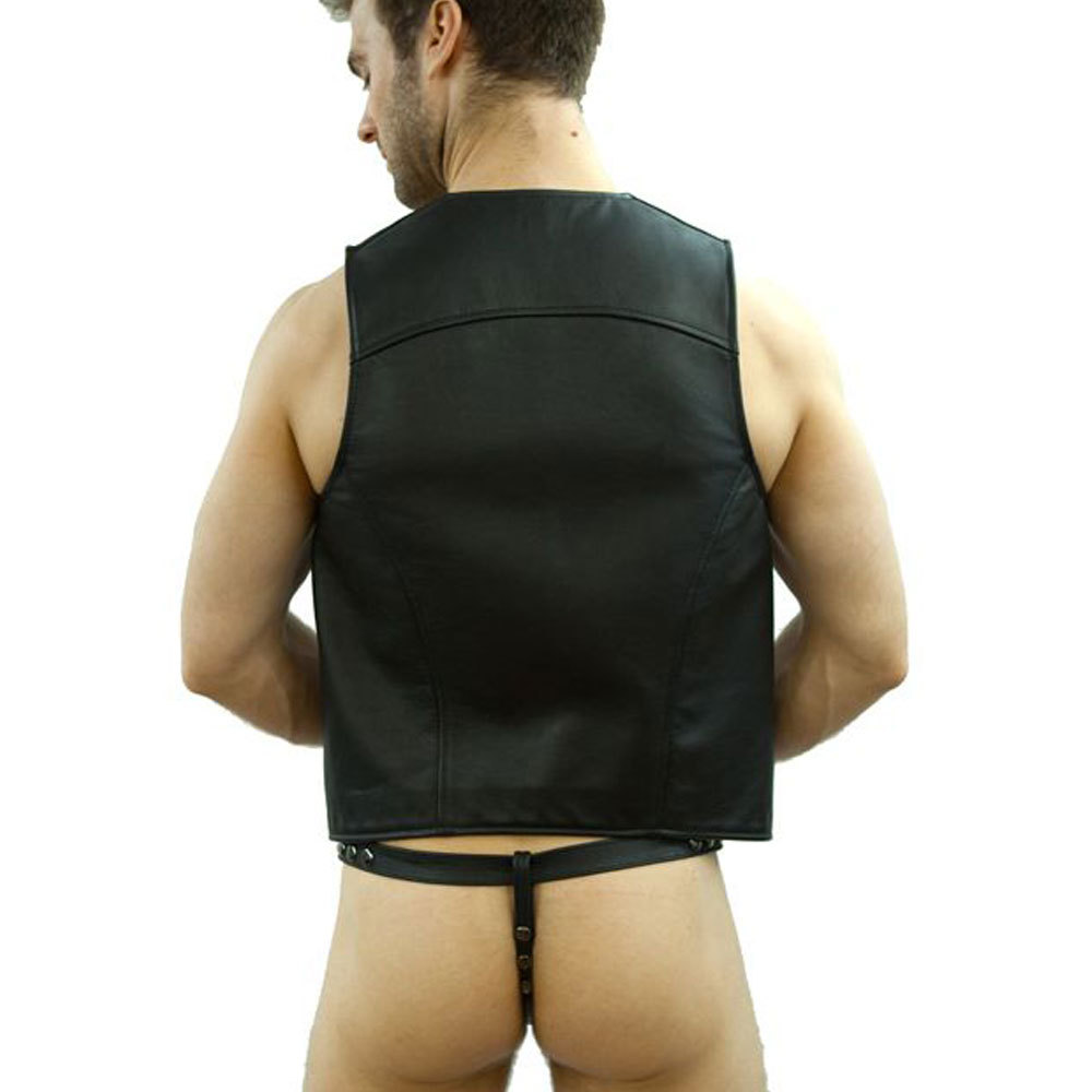 New Professional Quality Customized Leather Jockstrap Leather Jock With Front Button Closure Under Wear Leather Jock