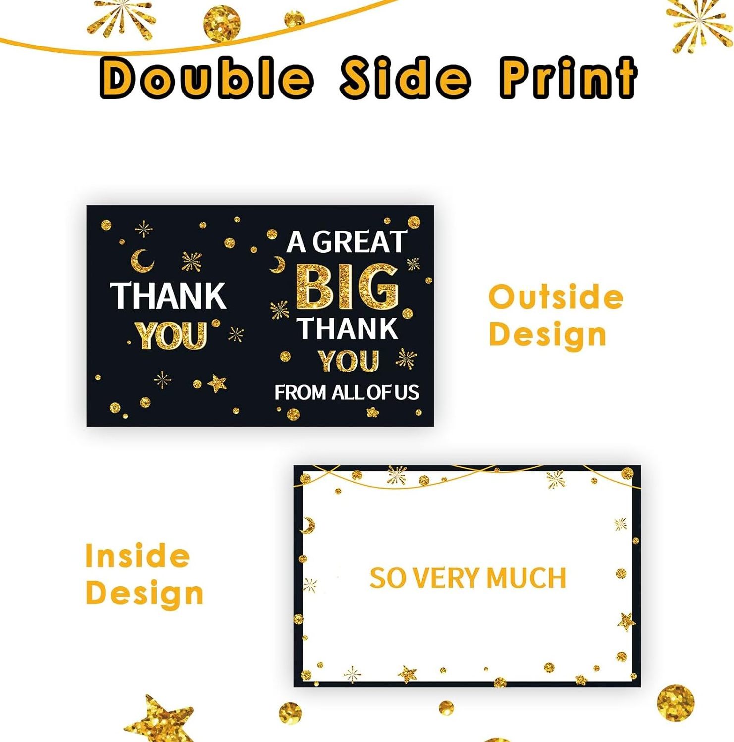 Large Thank You Card, 13.8 x 21.6 Inch Jumbo Thank You Card, A Great Big Thank You Card with Enelope, Giant Appreciation Greet