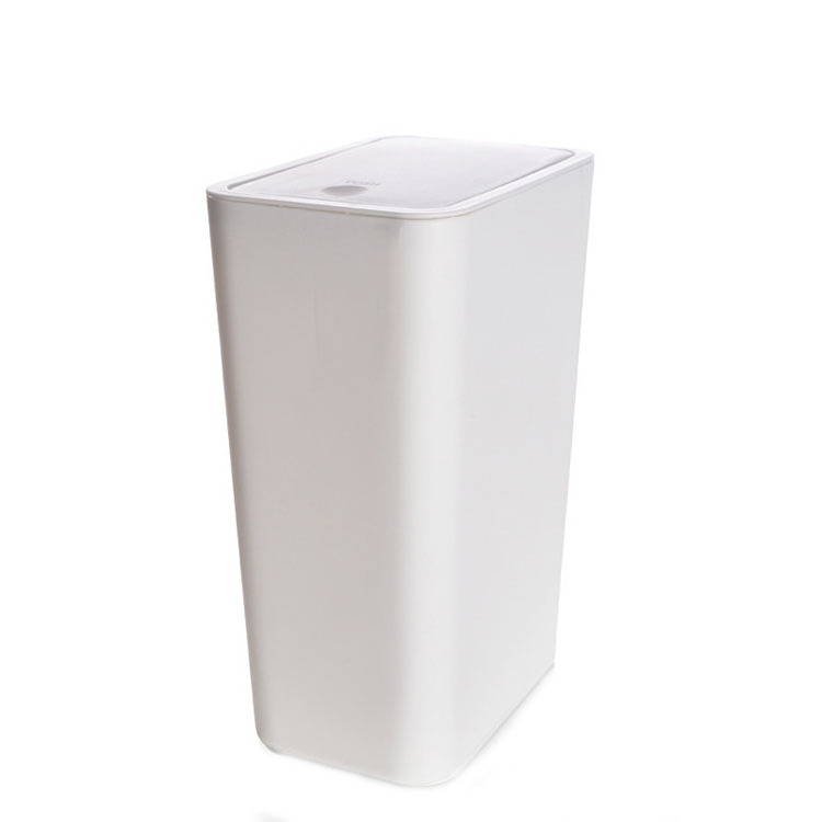 BX plastic trash can with lid bathroom garbage bin with pop up lid waste bins for home hotel and office