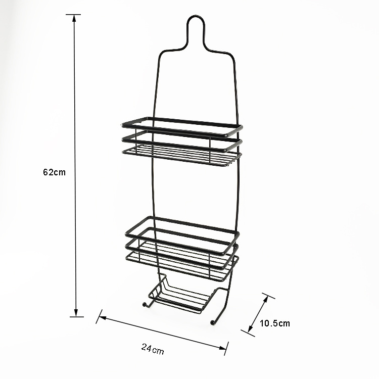 BX hot selling shower caddy 2tier hanging shower caddy storage rack wall bathroom shelves