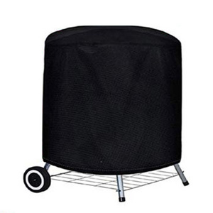 Outdoor Garden 300d Pu Waterproof Round Grill Cover Bbq Cover Outdoor Burning Machine Protective Cover