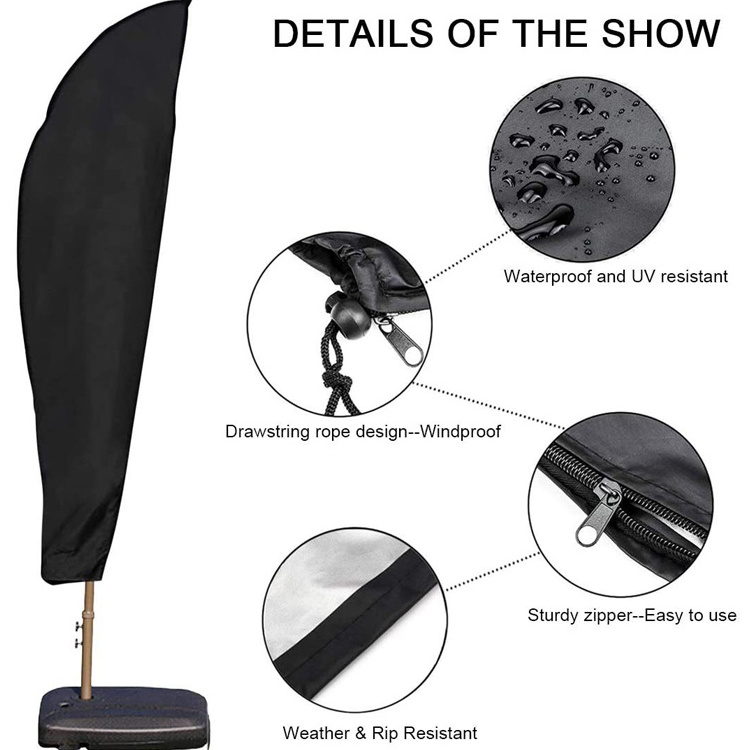 210d Polyester Silver Coating Outdoor Umbrella Cover Parasol Cover Banana Umbrella Cover