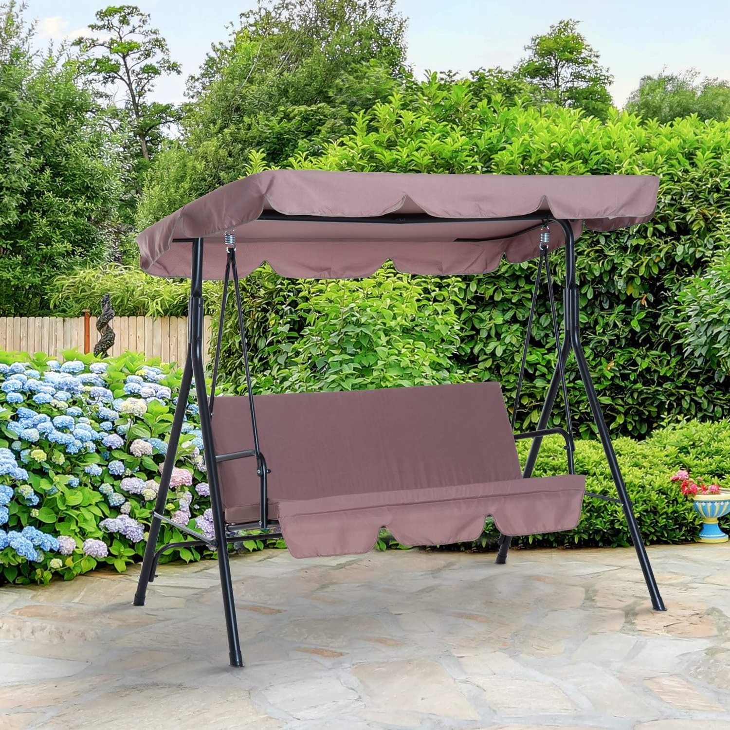 Patio Swing Canopy Cover Swing Seat Cover 3 Seater Swing Seat Cover For Garden Terrace Seat Hammock