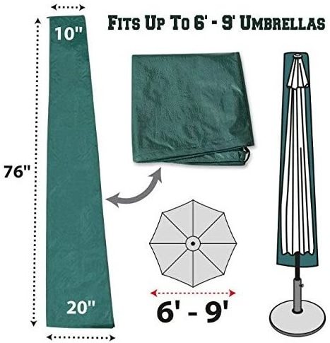 2022 New Release Beach Umbrella Cover Garden Hanging Waterproof Protector Patio Parasol Cover