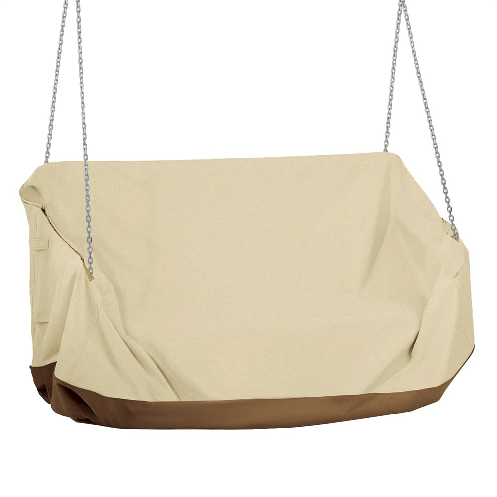 420D Waterproof Outdoor Hanging Porch Swing Cover Wooden Yard Swing Chair Cover Replacement