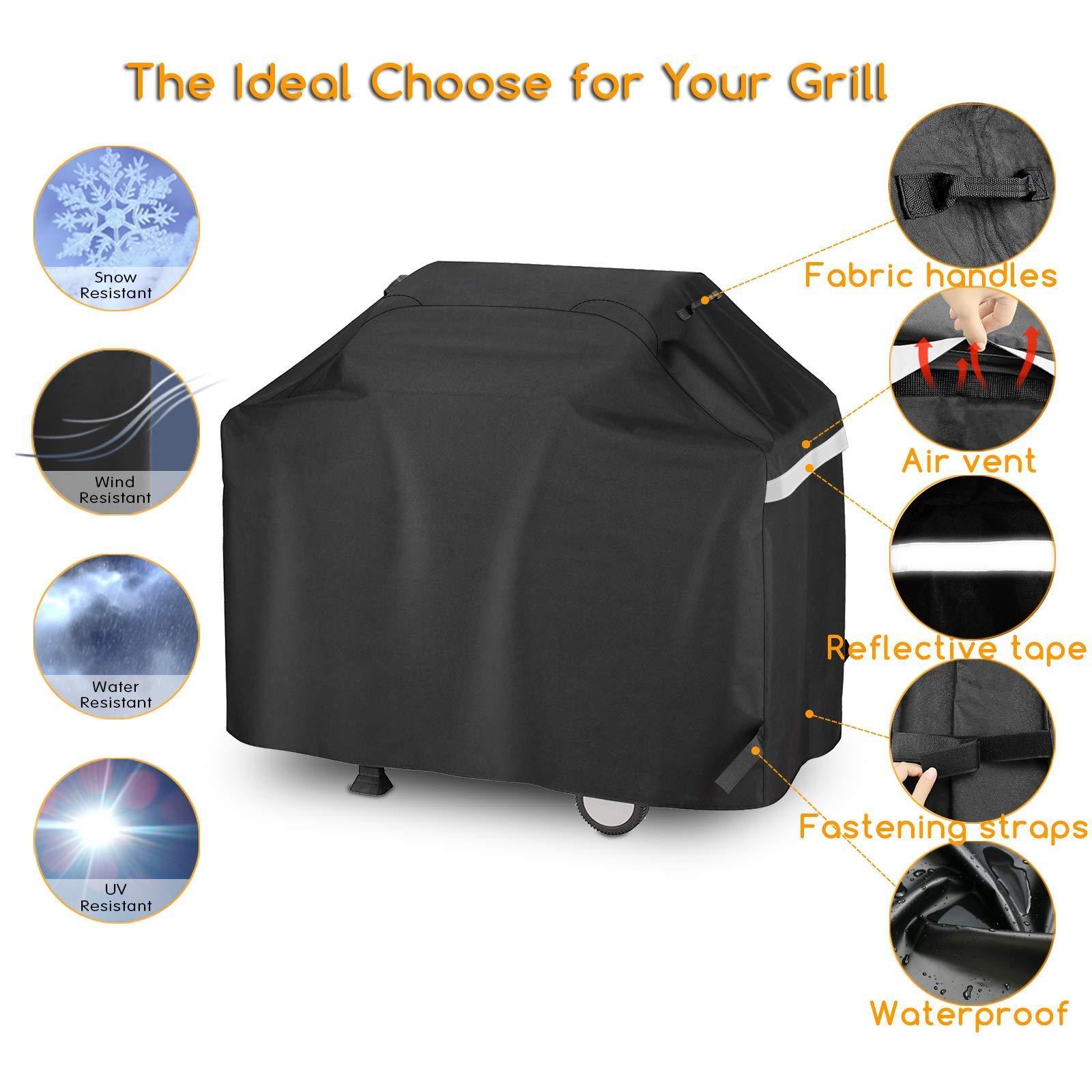 Utheer 55 Inch Waterproof Bbq Cover Grill Cover Anti Dust Patio Outdoor Bbq Grill Burner Cover For Weber Char-broil Nexgrill