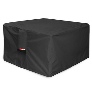 40 x 40 inch Black Fire Pit Cover Heavy Duty Waterproof 600D Square Patio Fire Pit Table Cover