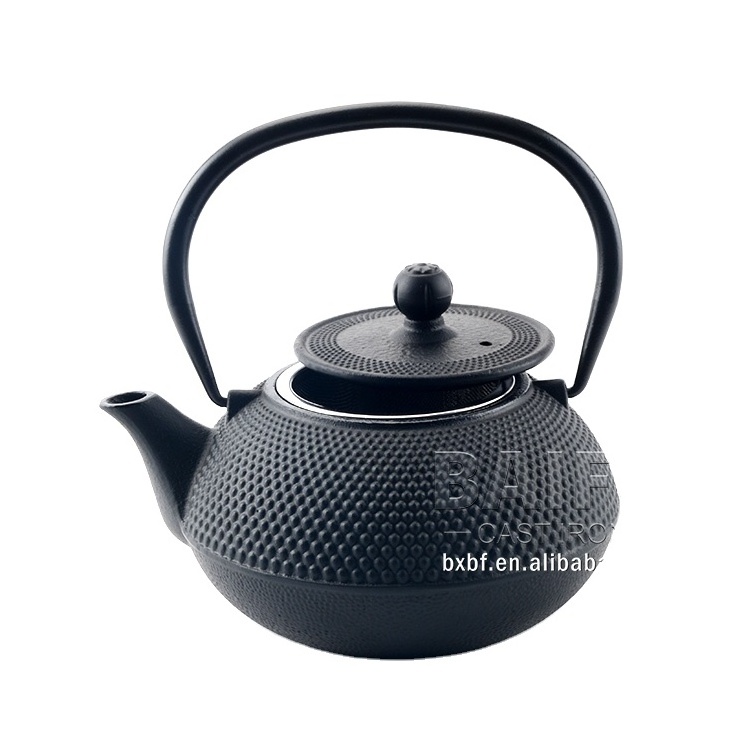 Factory Direct Classic Hobnail Cast Iron Teapot Japanese Cast Iron Tea Kettle with Enameled Interior 0.9L/1.0L/1.2L/3.0L