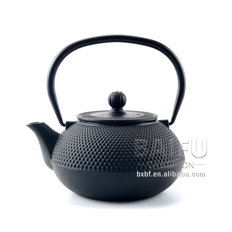 Factory Direct Classic Hobnail Cast Iron Teapot Japanese Cast Iron Tea Kettle with Enameled Interior 0.9L/1.0L/1.2L/3.0L