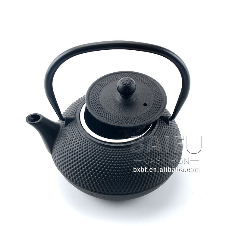 Factory Direct Classic Hobnail Cast Iron Teapot Japanese Cast Iron Tea Kettle with Enameled Interior 0.9L/1.0L/1.2L/3.0L