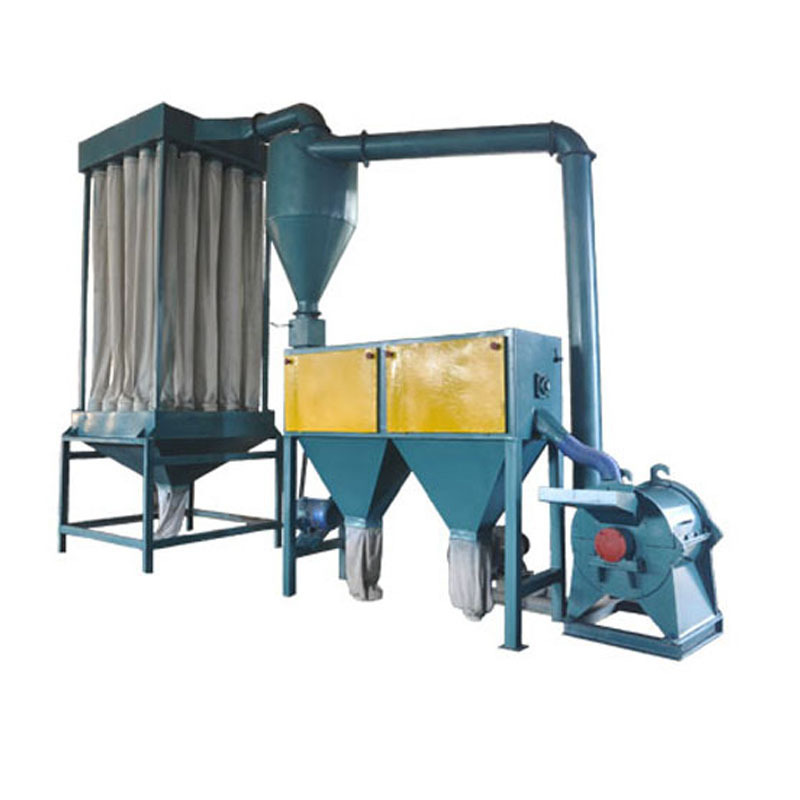 OEM 500KG/H Wood Chips Hammer Mill Grass Corn Cotton Stalk Straw Crushing Machine Sawdust Maker Wood Crusher With Cyclone