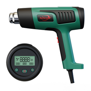 SG-9612E 2000W Fast Heating Variable Temperature Adjustable Heat Gun Hot Air Gun with LCD Digital Displaying Handheld for Shrink