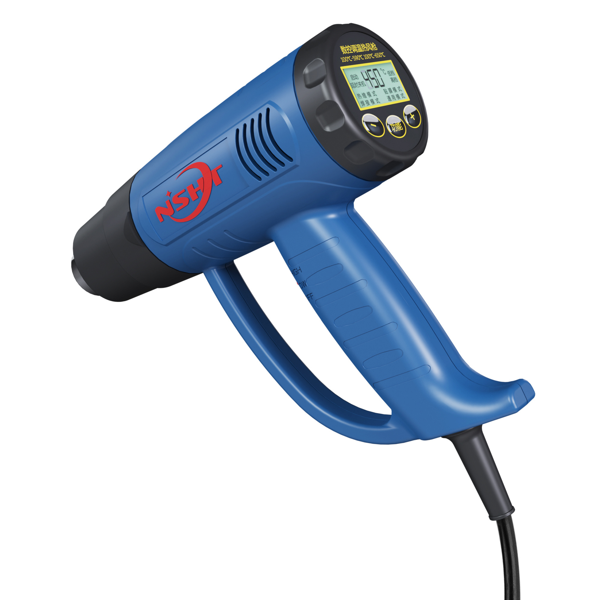 SG-8162E Heat Gun 1600W Electric Hot Air High Performance Gun with Infinitely Temperature Adjustable Industrial Heater