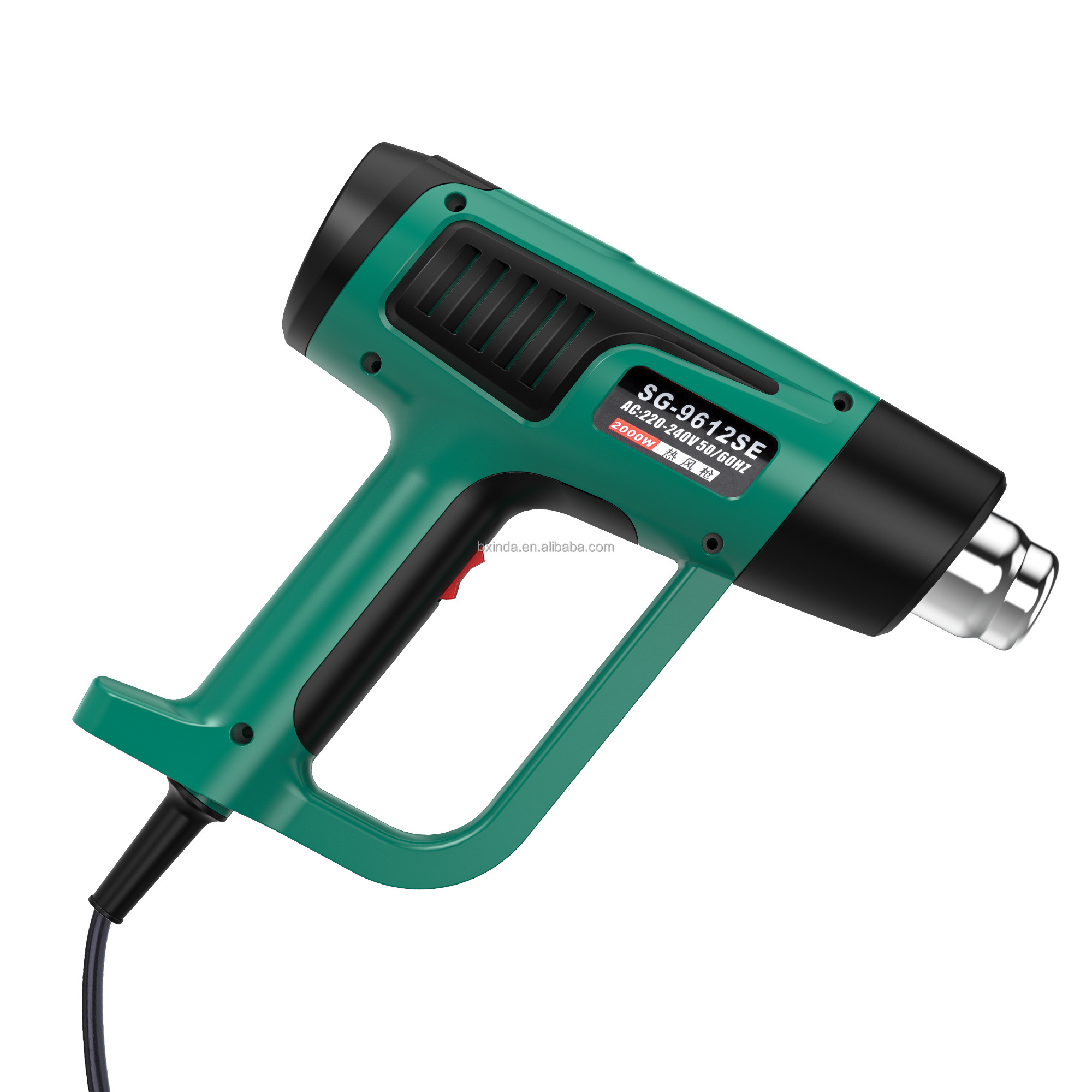 Heat Gun Hot Air Gun Intelligent Digital Temperature Control 9Modes 2000W Fast Heating Variable Two Air Flow Speed LCD Display