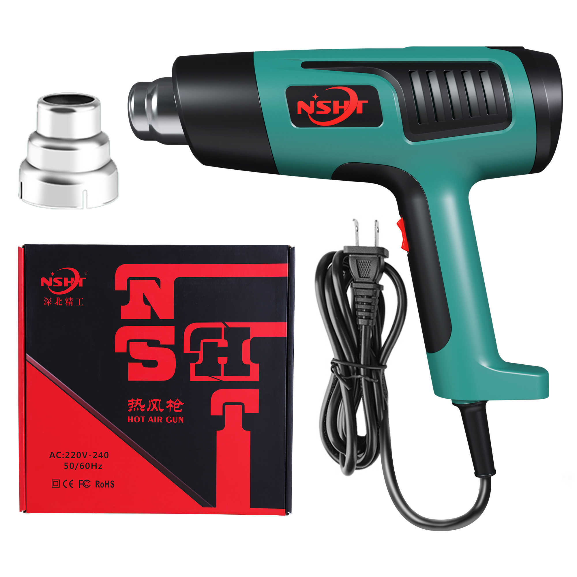 SG-9612E 2000W Heat Gun High Speed Wind Industrial Electric Hot Air Gun Temperature Adjustable Fast Warming Handheld