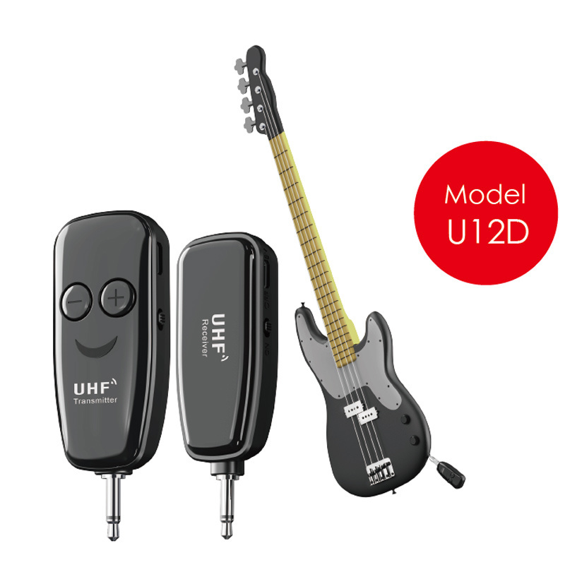 Music production equipment studio microwireless microphone with rechargeable wireless mic set guitar transmitter