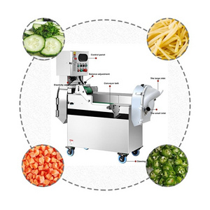 Vegetable Cutter Kimchi Okra Slicing Chopping Machine Carrot Potato Chips Cube Cutting Chopping Machine